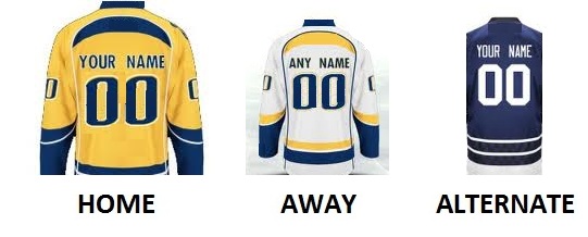 (image for) NASHVILLE Pro Hockey Number Kit